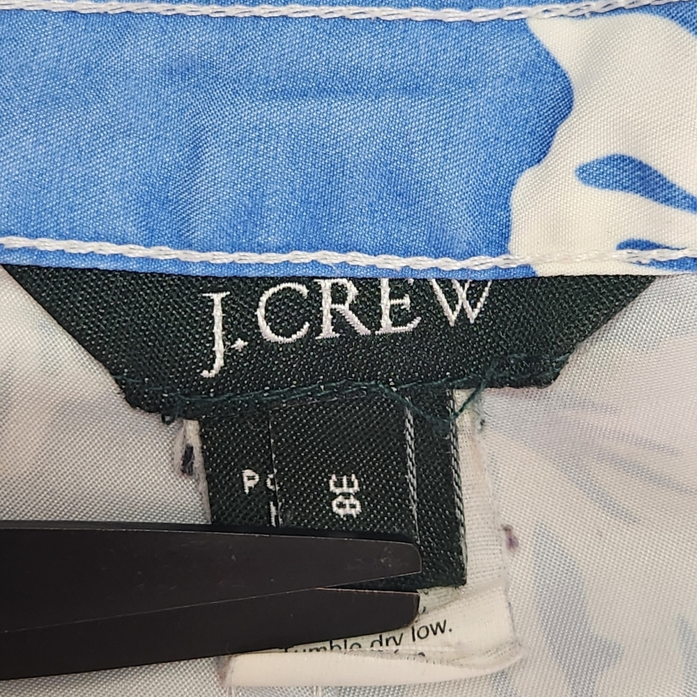 Vintage J.Crew Boardshorts Men’s 38 Blue White Floral Lace-Up Surf Swim Shorts - Picture 3 of 13